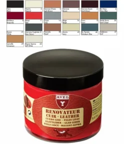New Crema per Divani in Pelle e Interni Auto Rinnova e Lucida il Colore - Avel 275ml Colori Per Rinnovare Borse|Lucido Per Sedili In Pelle