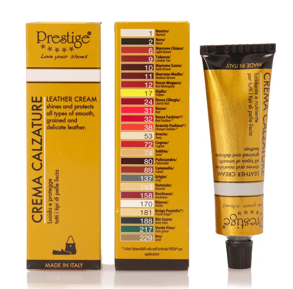 Discount Crema per Lucidare Scarpe in Pelle Liscia - 50ml Lucido Per Sedili In Pelle|Lucido Per Divani In Pelle