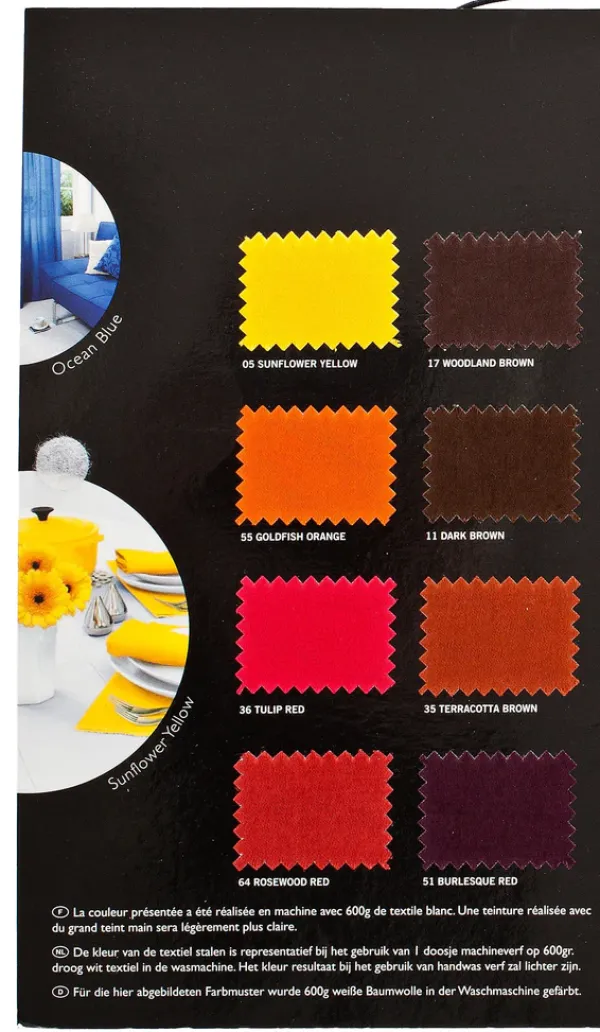 Best Dylon Tintura per Tessuti in Lavatrice a 40° Cotone Lino Viscosa tutti i colori Tinture Per Tessuti