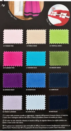 Best Dylon Tintura per Tessuti in Lavatrice a 40° Cotone Lino Viscosa tutti i colori Tinture Per Tessuti