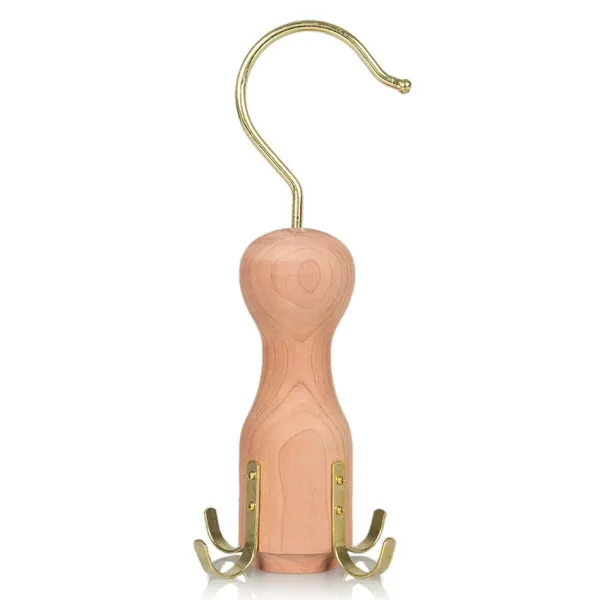 Outlet Gruccia Porta Cinture in Legno di Cedro Aromatico - Belt Keeper Cassette Porta Lucidi Da Scarpe