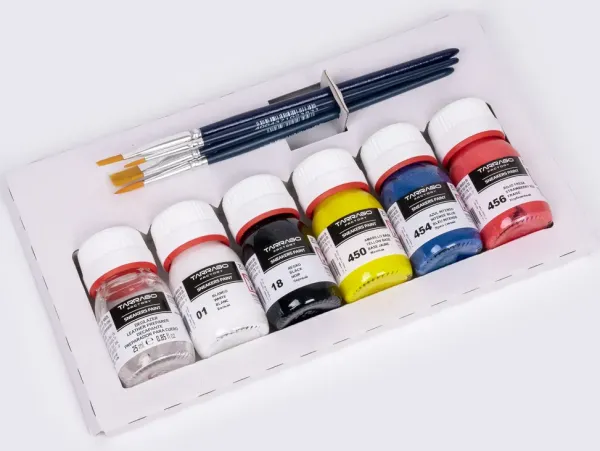 Hot Kit per Tingere le Scarpe in Pelle Liscia con 5 Colori - Tarrago Sneakers Paint Tintura Per Pelle Liscia|Tintura Per Pelle Liscia