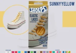 Sale Lacci da Scarpe Elastici in Silicone Gialli - Mai più Scarpe Slacciate Lacci Da Scarpe In Silicone