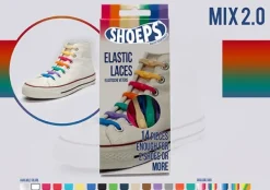 Fashion Lacci da Scarpe Elastici in Silicone Mix 2.0 - Mai più Scarpe Slacciate Lacci Da Scarpe In Silicone