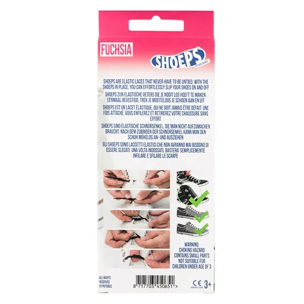 Best Lacci da Scarpe Elastici in Silicone Fuchsia - Mai più Scarpe Slacciate Lacci Da Scarpe In Silicone