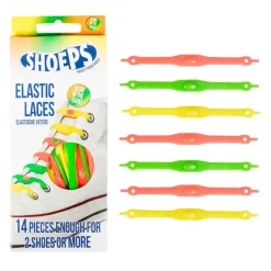 Best Lacci da Scarpe Elastici in Silicone Glow Dark Mix - Mai più Scarpe Slacciate Lacci Da Scarpe In Silicone