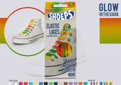Best Lacci da Scarpe Elastici in Silicone Glow Dark Mix - Mai più Scarpe Slacciate Lacci Da Scarpe In Silicone