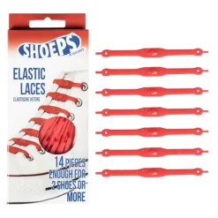 Fashion Lacci da Scarpe Elastici in Silicone Rossi - Mai più Scarpe Slacciate Lacci Da Scarpe In Silicone
