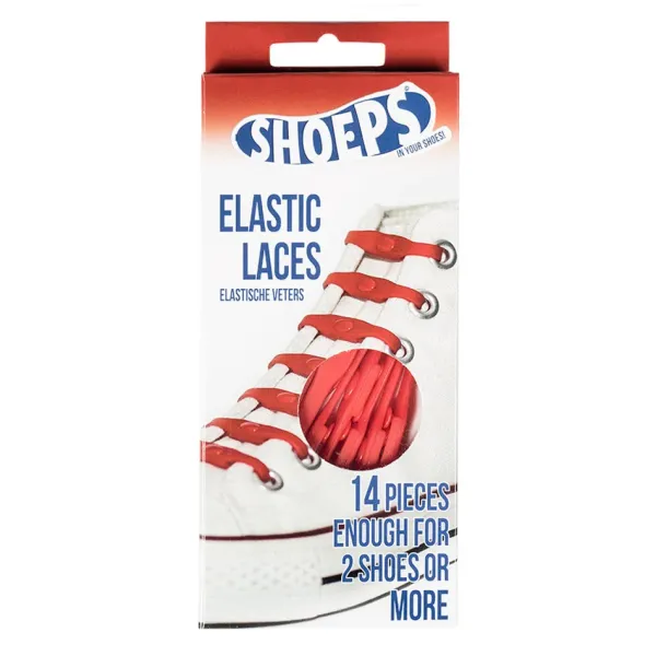Fashion Lacci da Scarpe Elastici in Silicone Rossi - Mai più Scarpe Slacciate Lacci Da Scarpe In Silicone