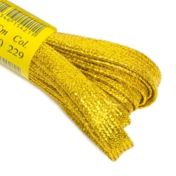 Outlet Lacci Oro LucidoLunghi 120cm - Stringhe per Scarpe Lacci Da Scarpe Piatti