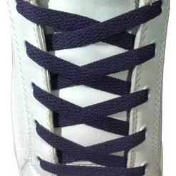 Online Lacci per Scarpe Blu Scuro Piatti 7mm - Stringhe in Cotone Lacci Da Scarpe Piatti