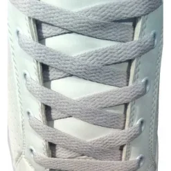 Hot Lacci per Scarpe Grigio Silver Piatti - Stringhe varie Lunghezze Lacci Da Scarpe Piatti