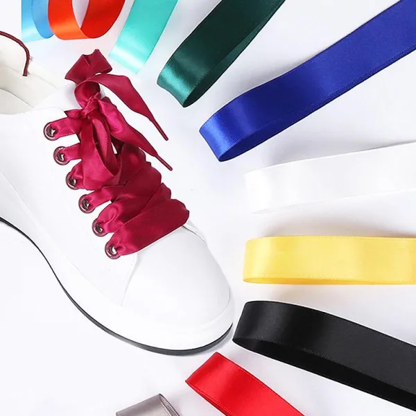 Clearance Lacci per Scarpe in Raso 100cm vari colori Lacci Da Scarpe Piatti|Lacci Da Scarpe In Raso