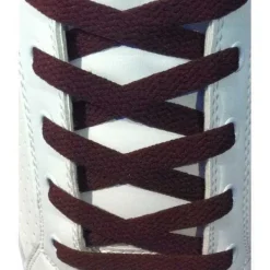 Fashion Lacci per Scarpe Marrone Scuro Piatti - Stringhe varie Misure Lacci Da Scarpe Piatti