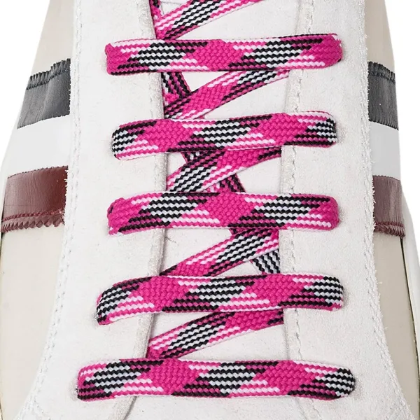 Online Lacci per Scarpe Sneakers Lunghi 140cm Piatti Rosa Multicolor Lacci Da Scarpe Piatti|Lacci Per Sneakers