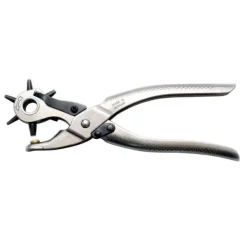New Pinza a 6 Fustelle per Fori su Cuoio e Cinture Revolver Tekno - Made in Germany Fustelle Per Fori|Pinze E Tronchesi