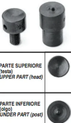 Outlet Punzone da Torchio o Pinza per montare Rivetti Ribattini diametro testa 10-11mm misura 036 Punzoni Per Rivetti E Ribattini