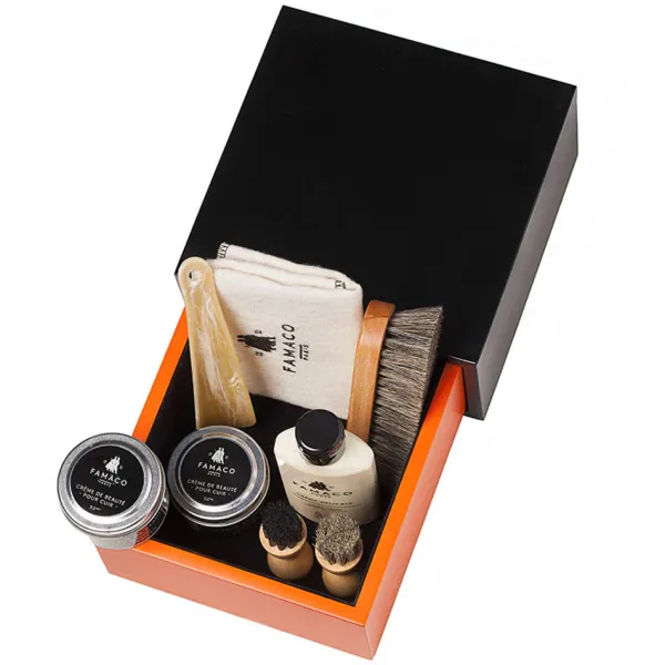 Clearance Set Completo per la Pulizia delle Scarpe in Pelle - kit Paris Set Pulizia Scarpa