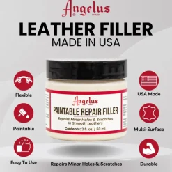 Discount Stucco Riparatore Flessibile per Pelle e Similpelle Paintable Repair Filler Pelle E Cuoio|Tintura Per Pelle Liscia