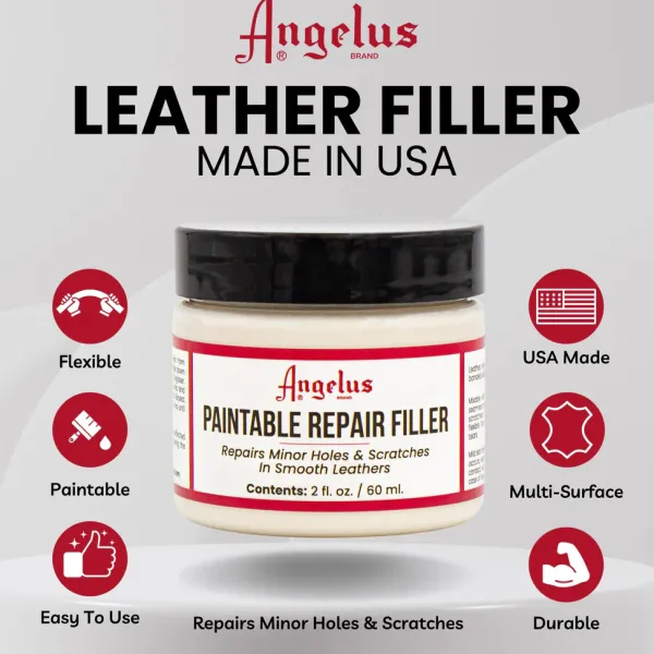 Discount Stucco Riparatore Flessibile per Pelle e Similpelle Paintable Repair Filler Pelle E Cuoio|Tintura Per Pelle Liscia