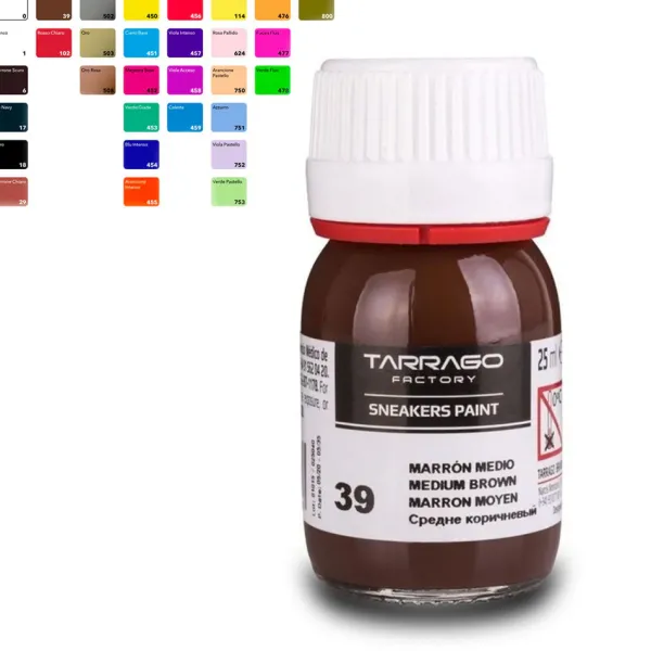 Clearance Tintura per Tingere Colorare e Dipingere le Scarpe in Pelle - Tarrago Sneakers Paint Tintura Per Pelle Liscia|Tintura Per Pelle Liscia