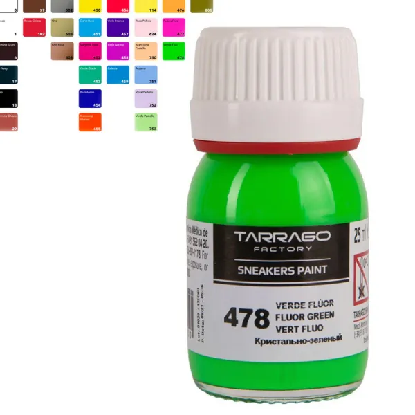 Clearance Tintura per Tingere Colorare e Dipingere le Scarpe in Pelle - Tarrago Sneakers Paint Tintura Per Pelle Liscia|Tintura Per Pelle Liscia