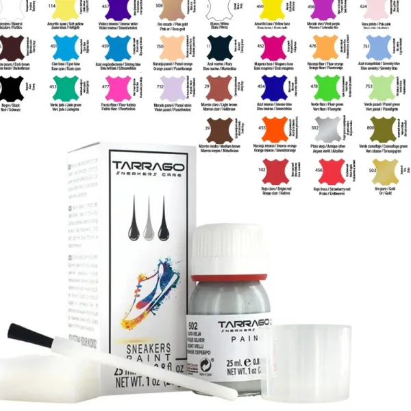 Clearance Tintura per Tingere Colorare e Dipingere le Scarpe in Pelle - Tarrago Sneakers Paint Tintura Per Pelle Liscia|Tintura Per Pelle Liscia