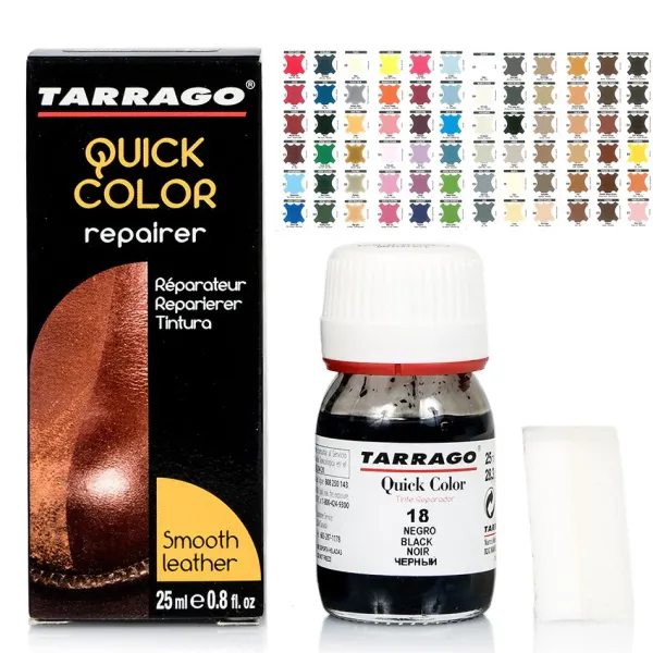 Hot Tintura Rinnova Colore per Interni Auto e Volante in Pelle Liscia - Quick Color Colori Per Rinnovare Borse|Tintura Per Pelle Liscia