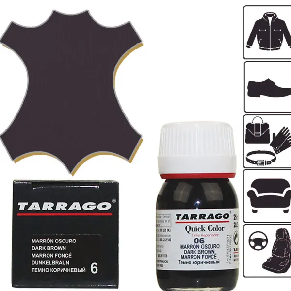 Hot Tintura Rinnova Colore per Interni Auto e Volante in Pelle Liscia - Quick Color Colori Per Rinnovare Borse|Tintura Per Pelle Liscia