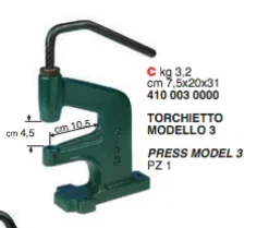 Best Torchietto in Ferro 3 Torchio per Montare Bottoni Automatici Occhielli Torchio Per Occhielli E Ribattini